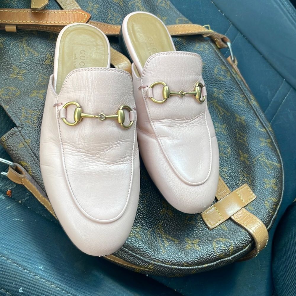 Pink Gucci shoes